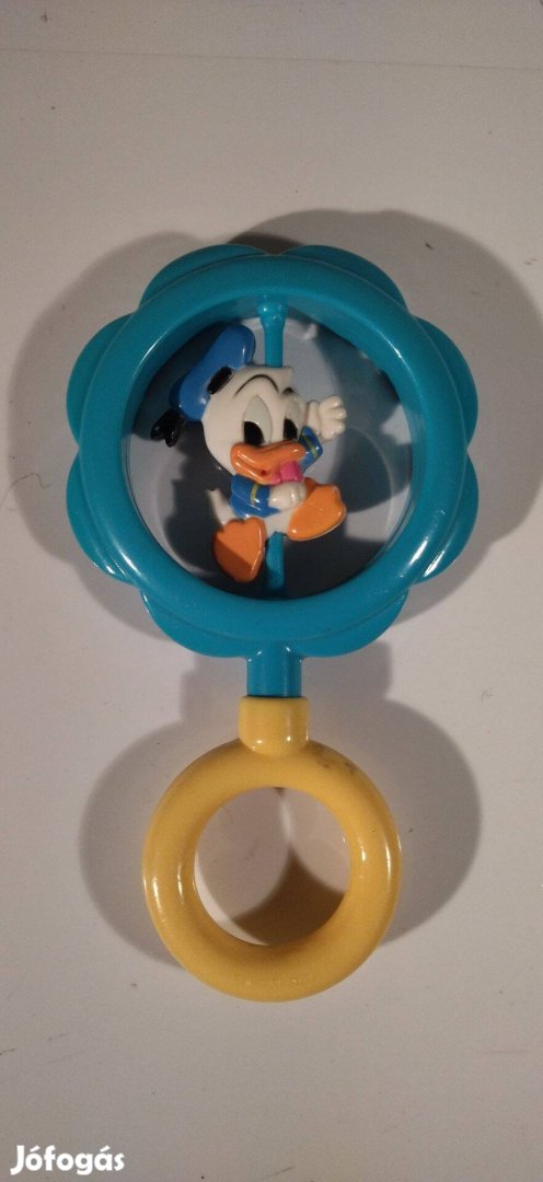 Retro Donald Kacsa műanyag csörgő, Disney Baba csörgő