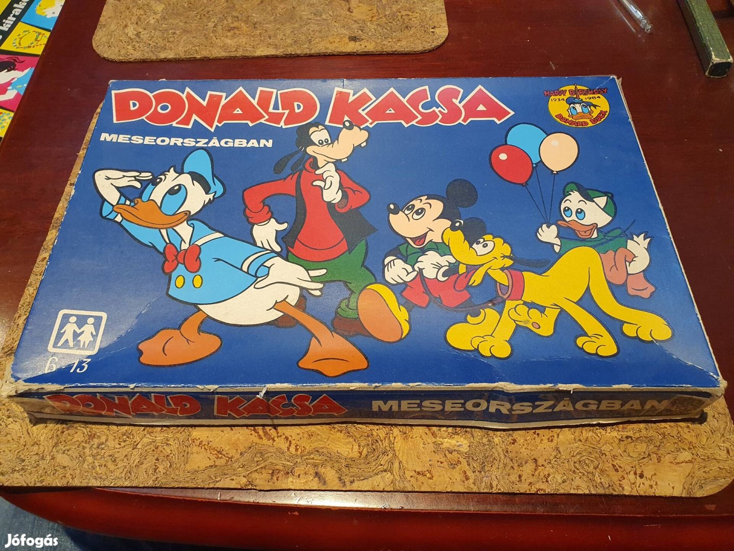 Retro Donald kacsa hiánytalan társasjáték szocreál kádár triál