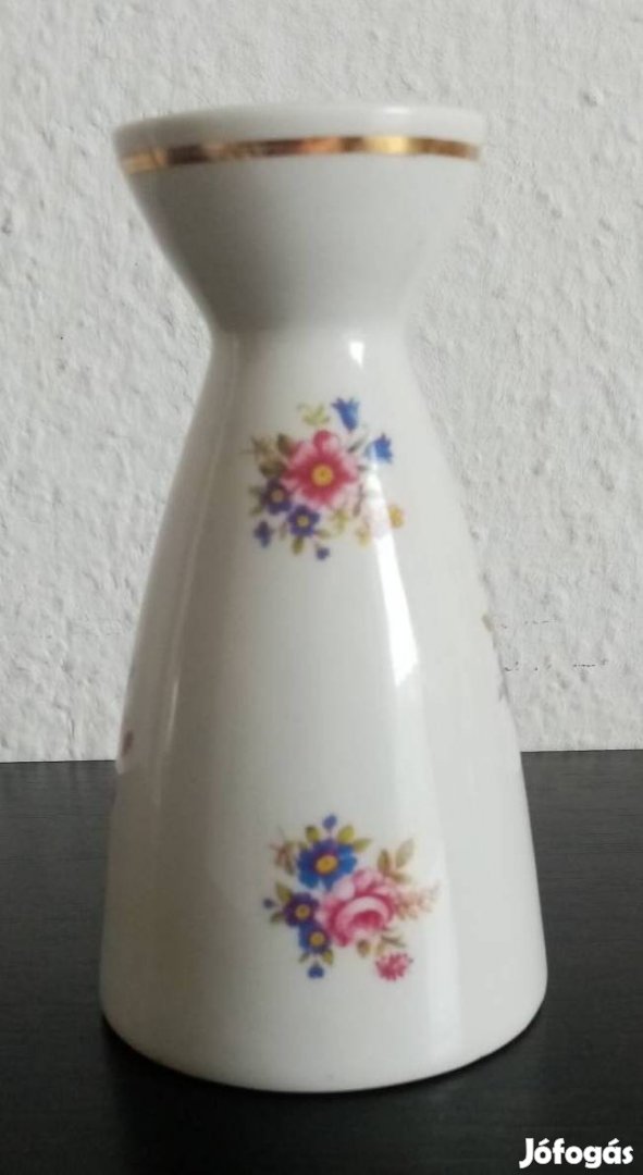 Retro Drasche, virágmintás porcelán váza eladó 