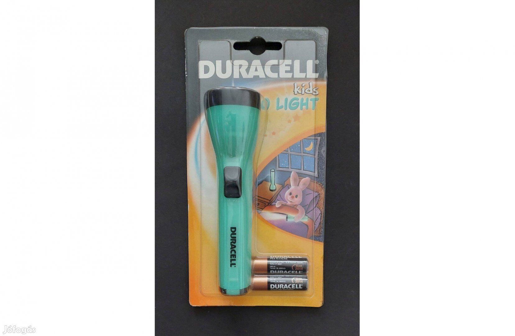 Retro Duracell kids gyerek elemlámpa lámpa fluoreszkál