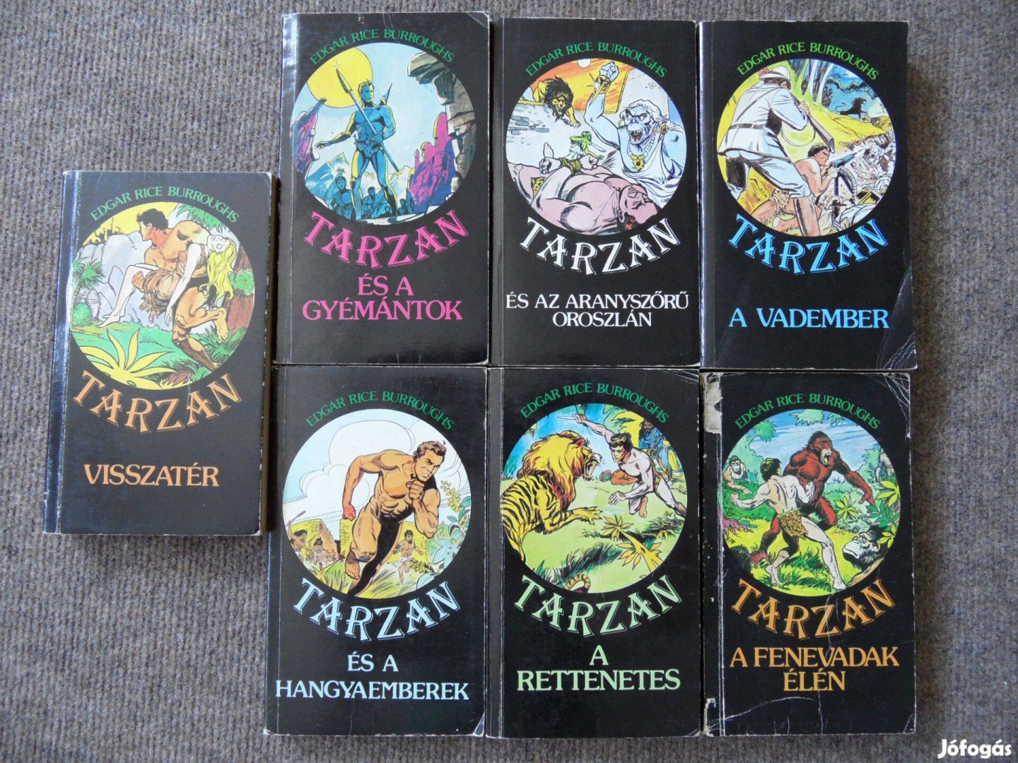 Retro Edgar Rice Burroughs - Tarzan könyvek