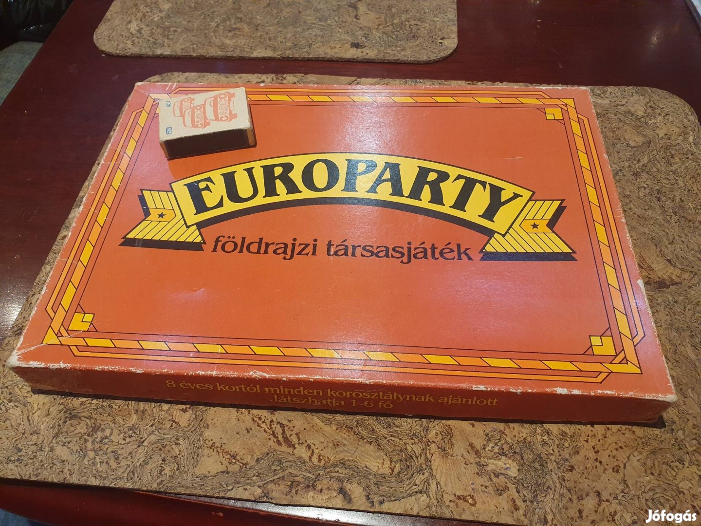 Retro Europarty földrajzi társasjáték hiánytalan szocreál piért