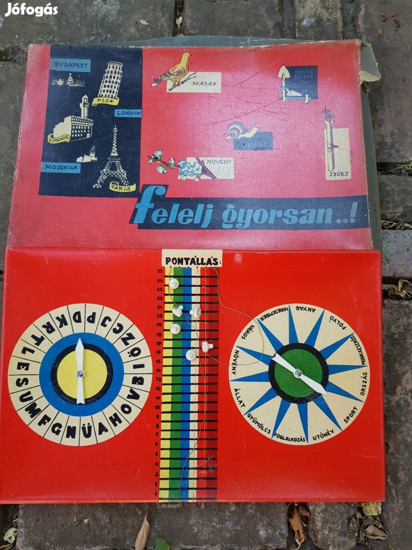 Retró Felelj gyorsan társasjáték 