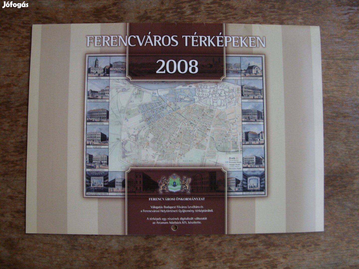 Retró Ferencváros naptár, falinaptár 2008