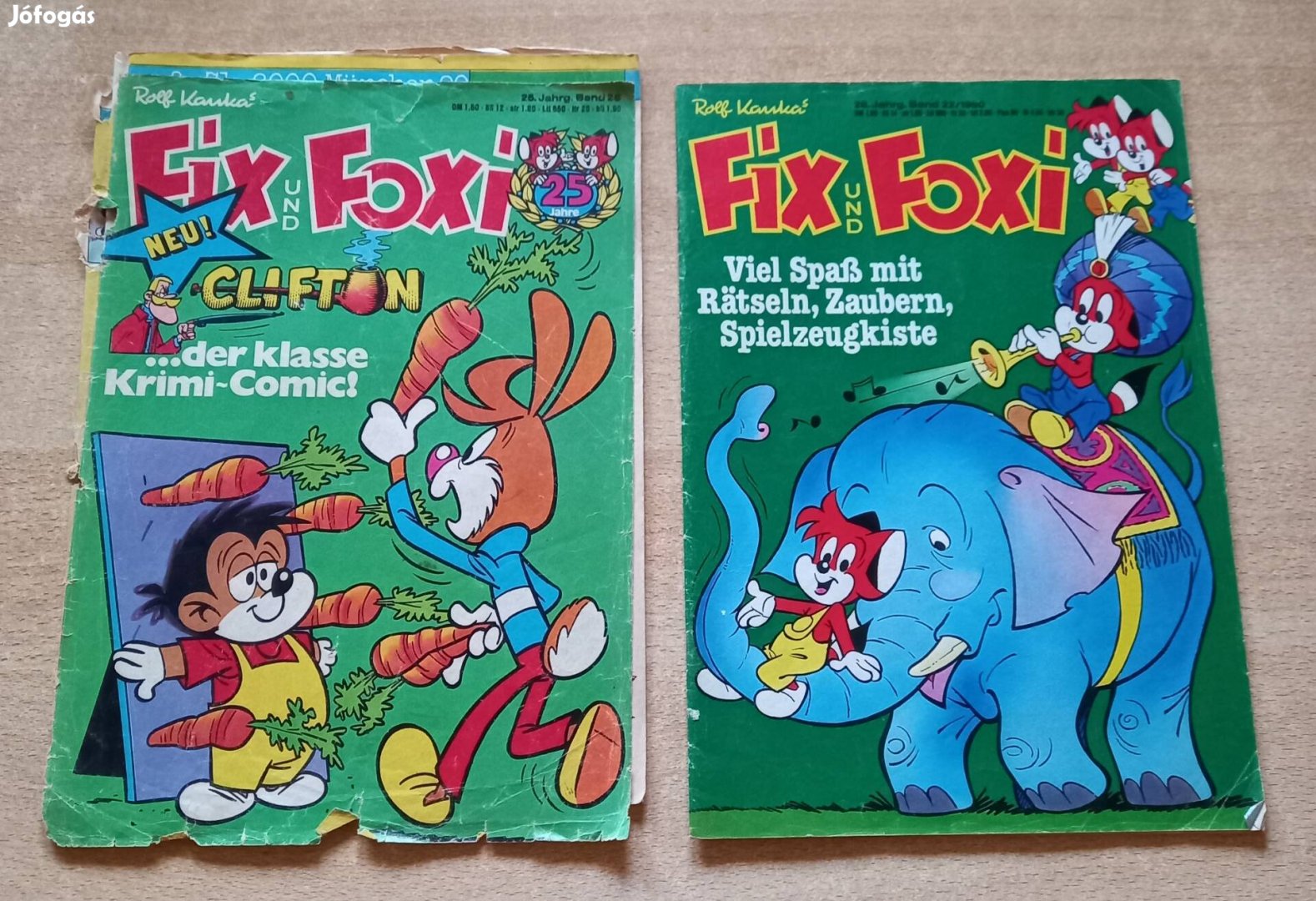 Retro Fix und Foxi képregények 