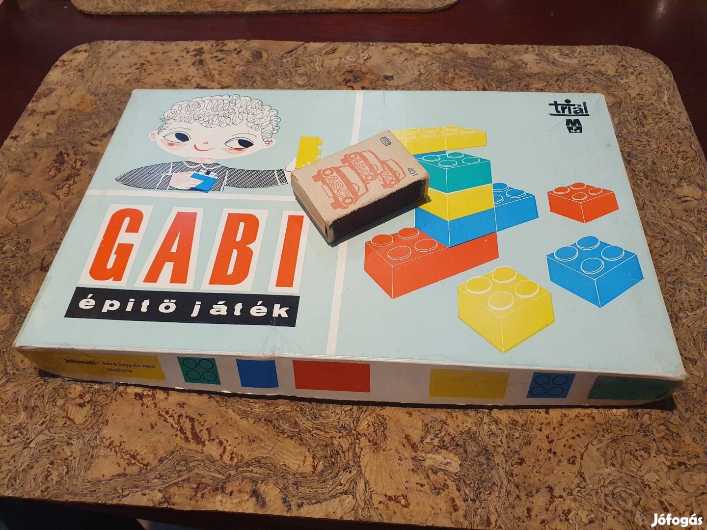 Retro Gabi építő társasjáték szocreál kádár triál piért