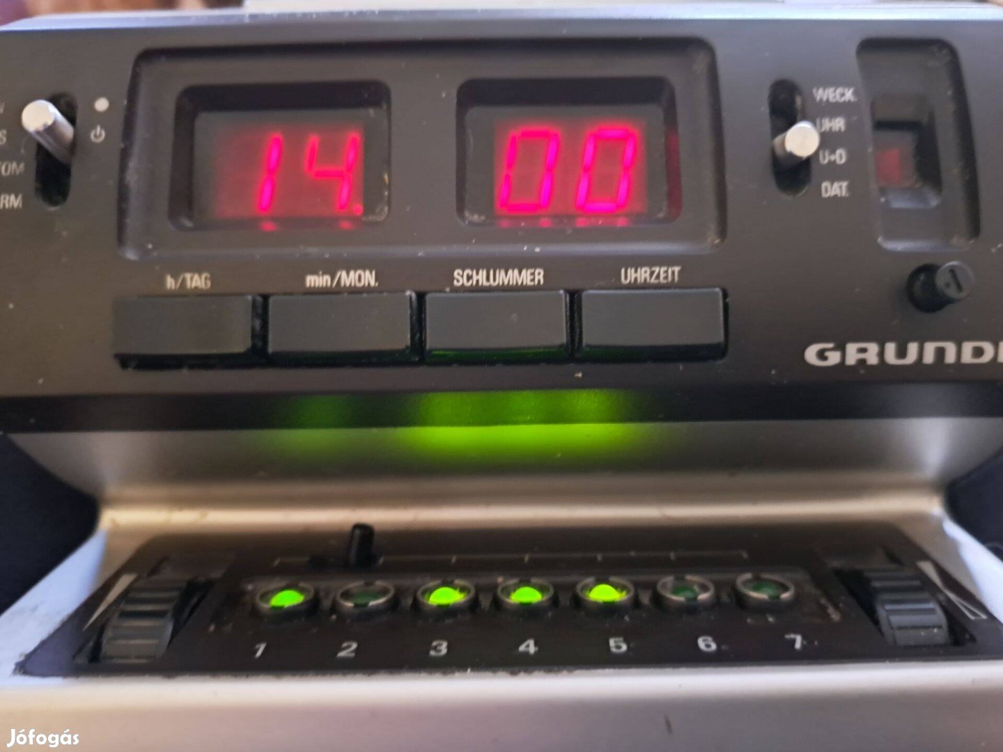 Retro Grundig órás rádió, 7programos 80 as évekből