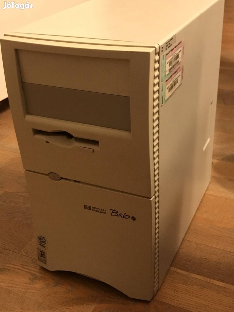 Retro HP brio üres pc gépház