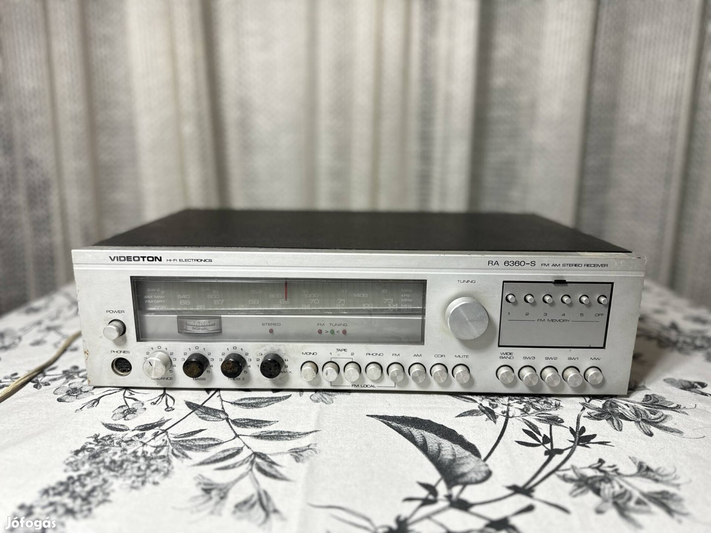 Retro Hibás Videoton RA 6360s hifi hi-fi rádió erősítő