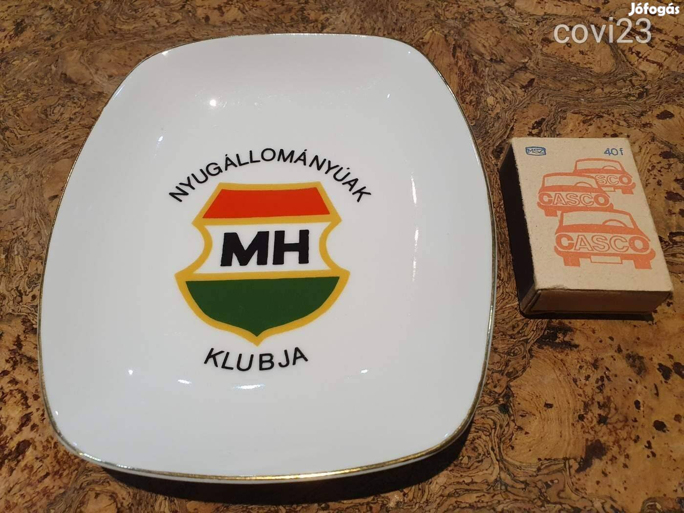 Retro Hollóházi magyar hadsereg hadsereg porcelán tálka