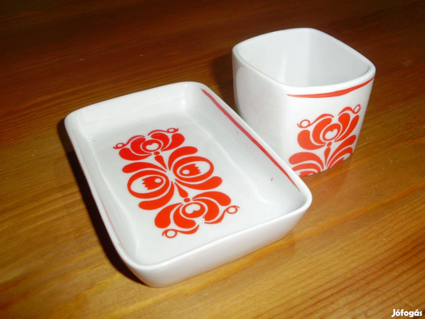Retro Hollóházi porcelán tálka tál gyufatartó ékszertartó