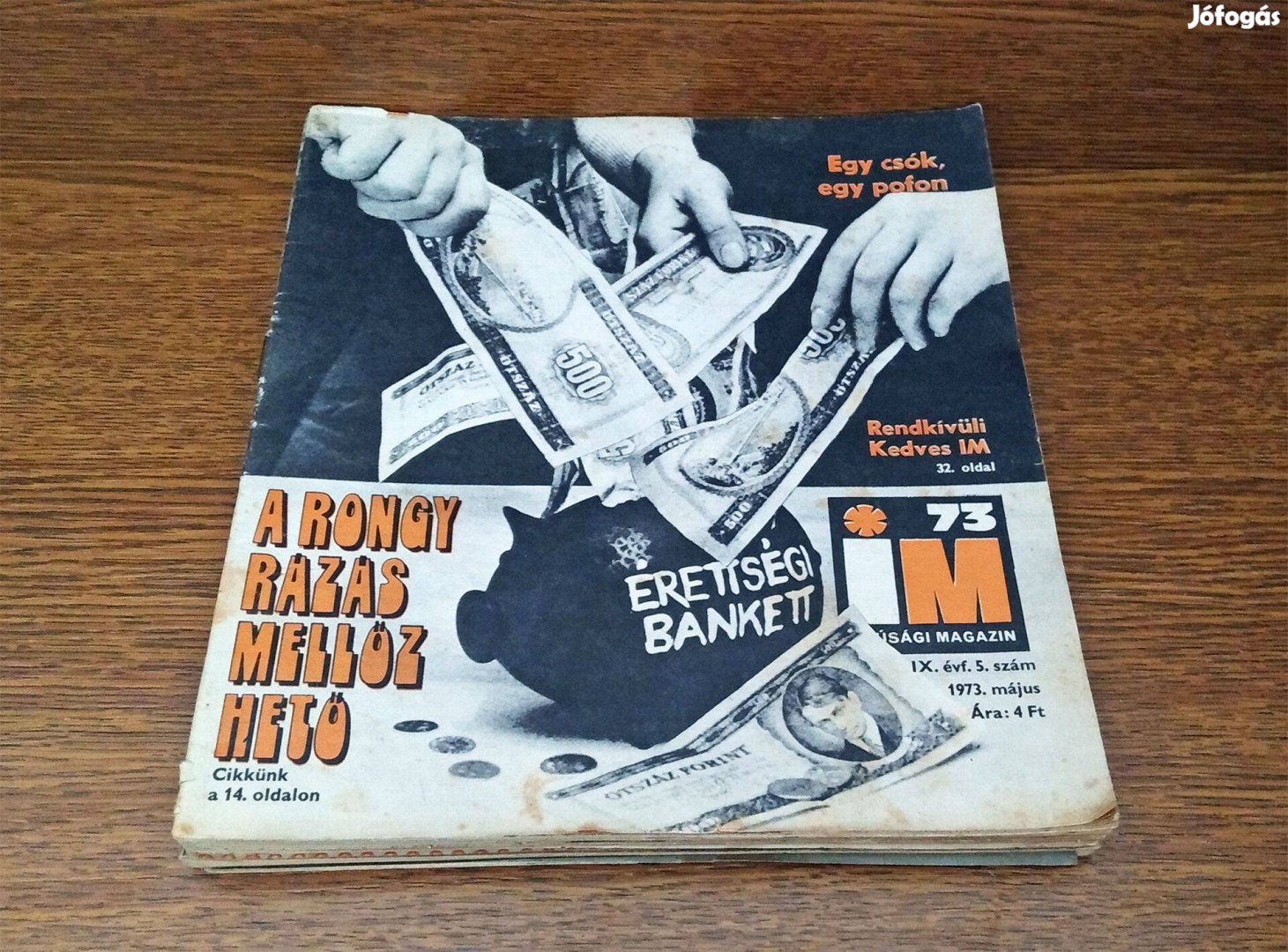 Retro Ifjúsági Magazin IM 1973 év számai 7 db retro