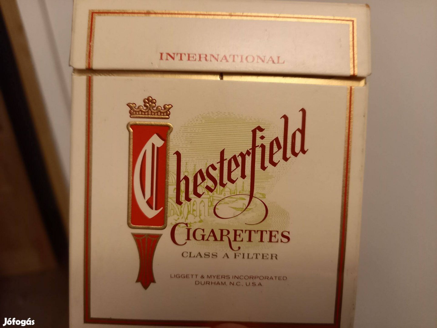 Retró Intertourist Chesterfield cigarettásdoboz