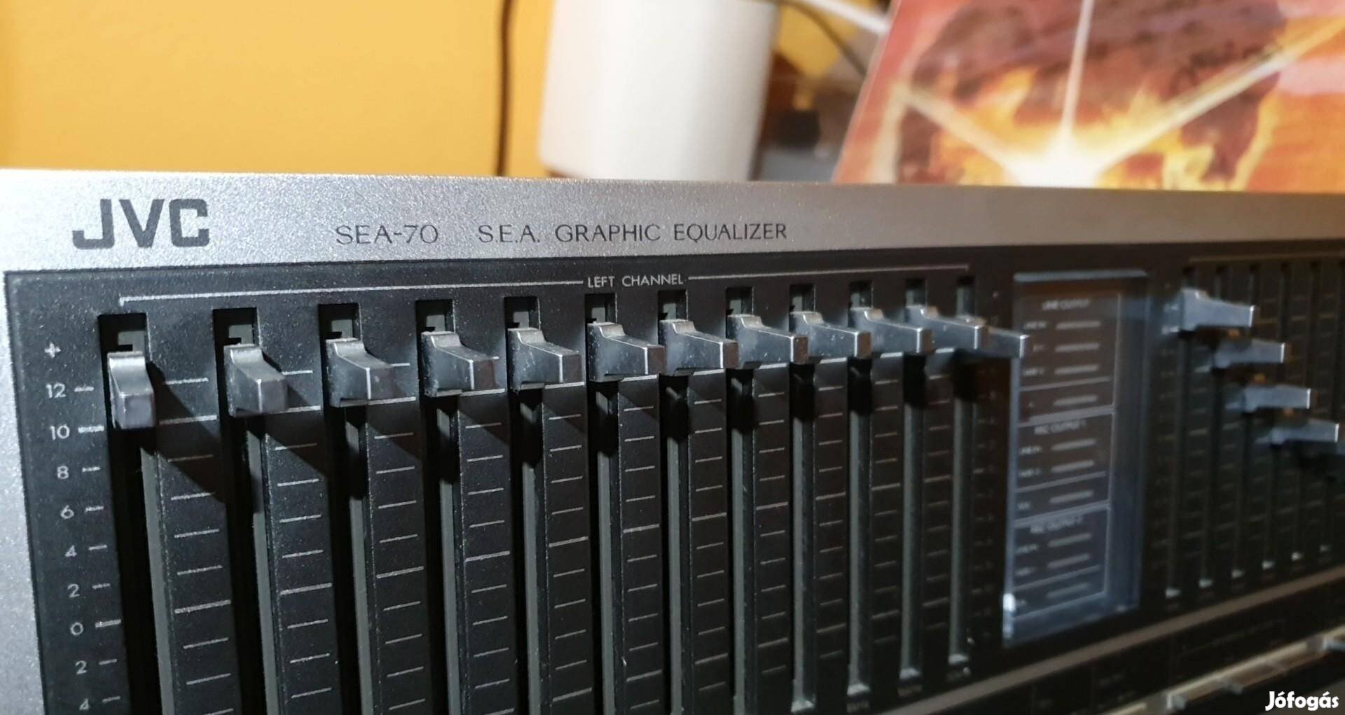 Retro JVC SEA-70 Hi End sztereó grafikus hangszínszabályzó 12 sávos