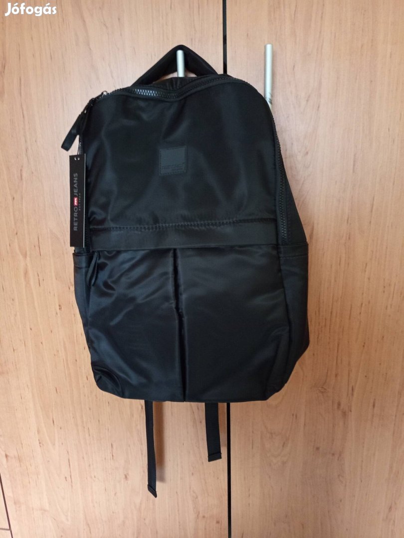 Retro Jeans fekete laptoptartós hátizsák hátitáska új címkés