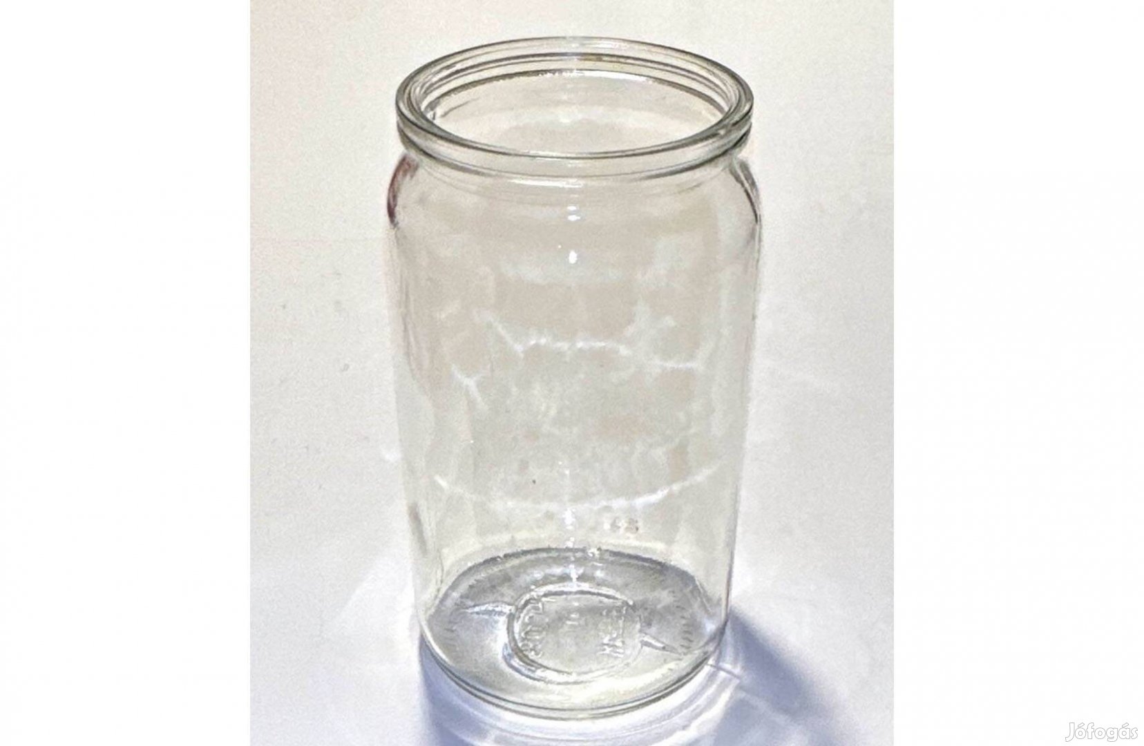 Retro KGST feliratú befőttes üveg 800 ml celofános befőttesüveg
