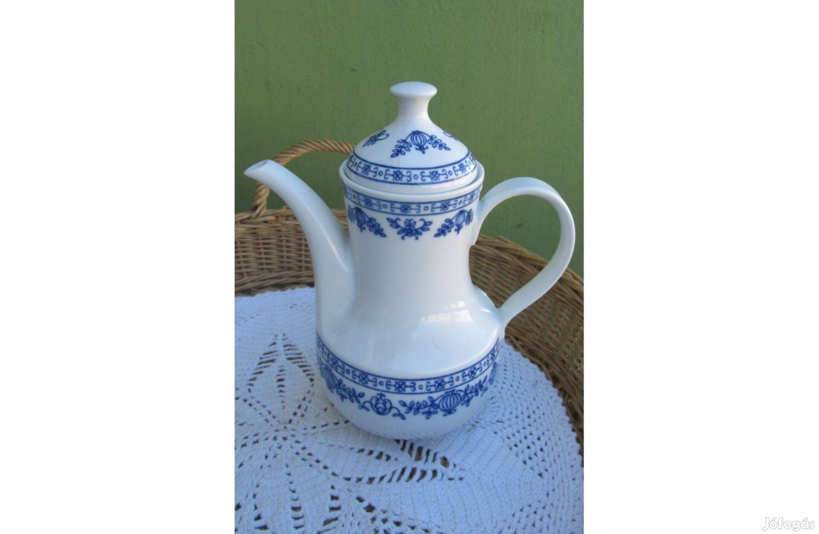 Retró Kahla hagymamintás porcelán kanna