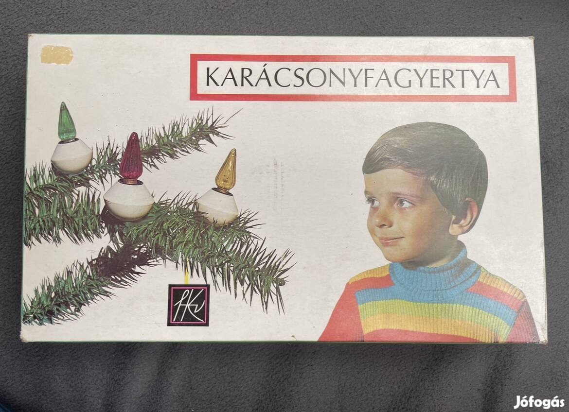 Retro Karácsonyfagyertya  