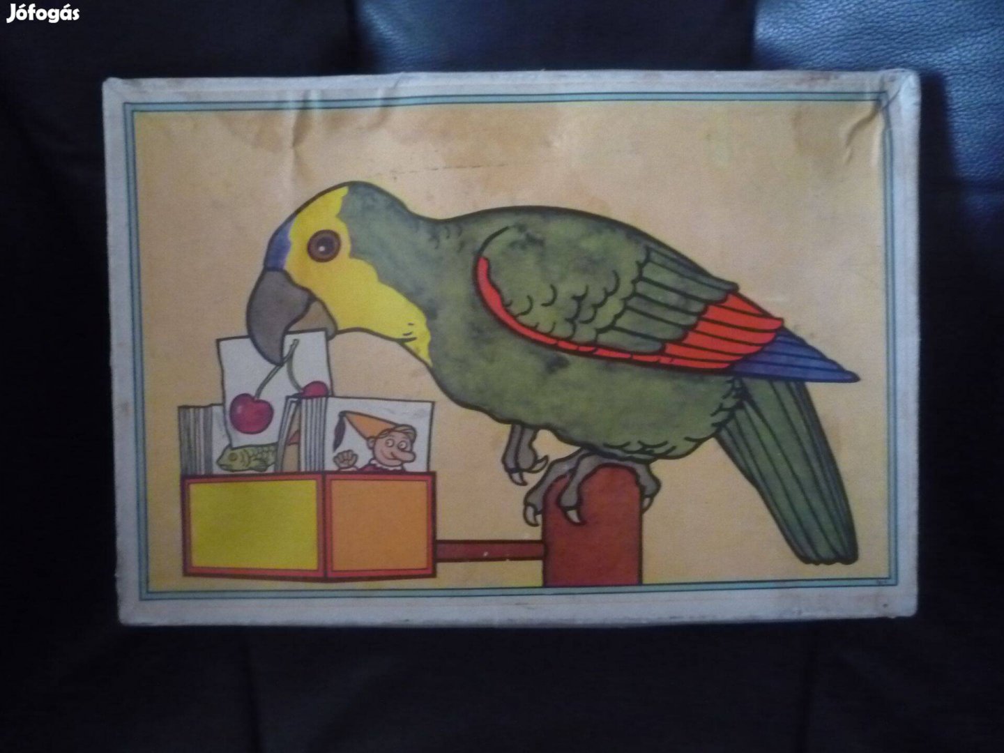 Retro Kép lotto társasjáték 90 db kártyával