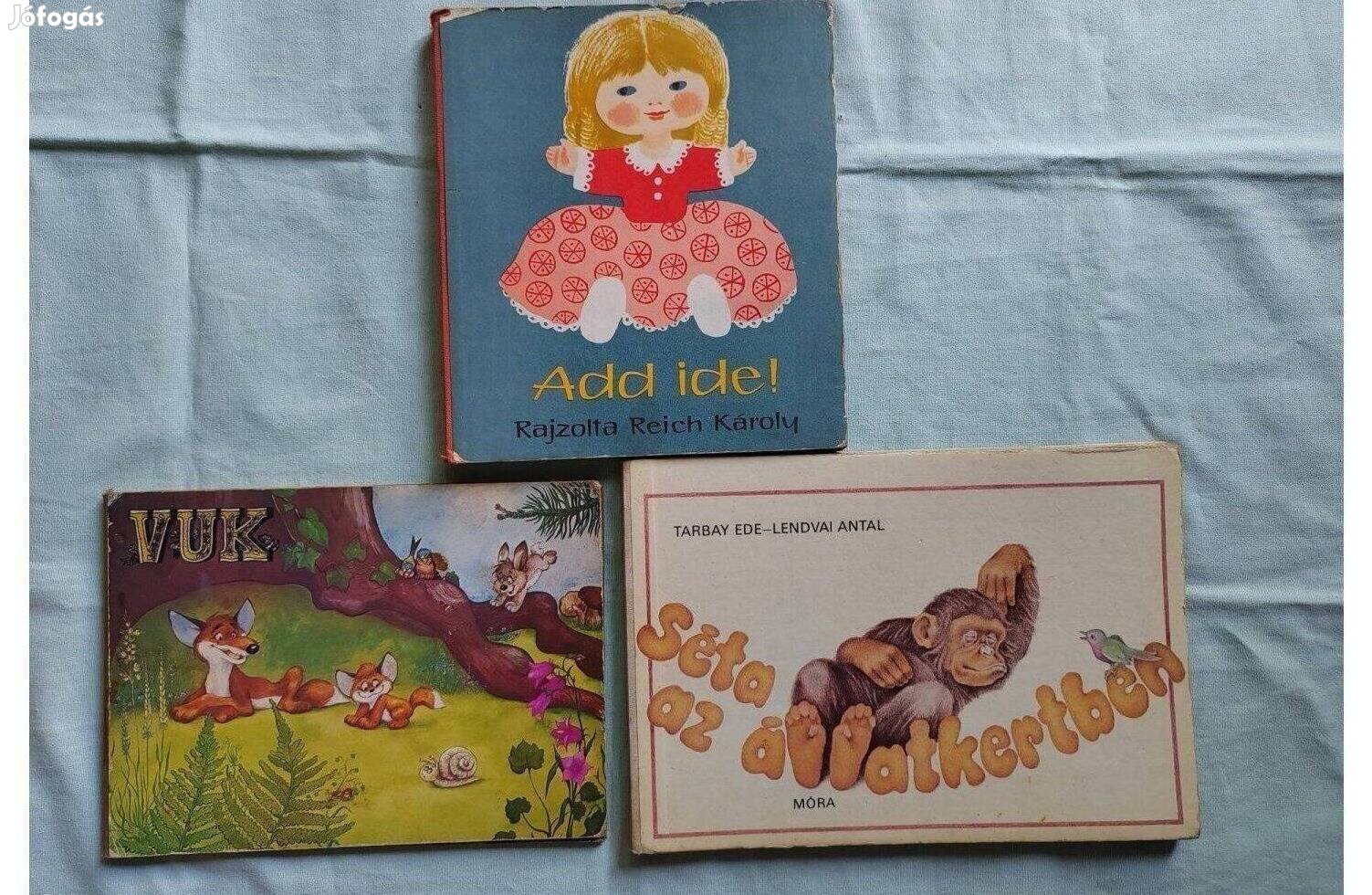 Retro Képeskönyv, leporello mesekönyv csomag,