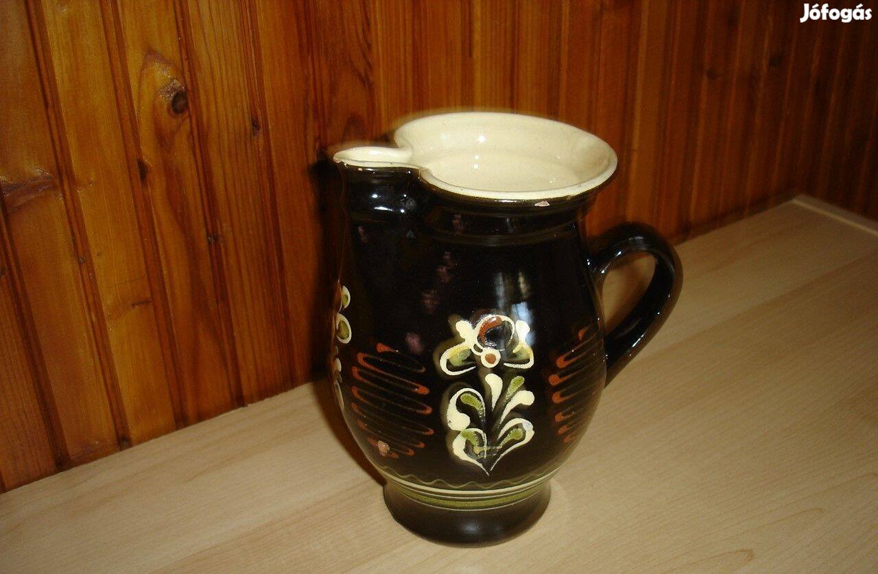 Retro Kézműves Kerámia Kancsó /gyűjtőknek/