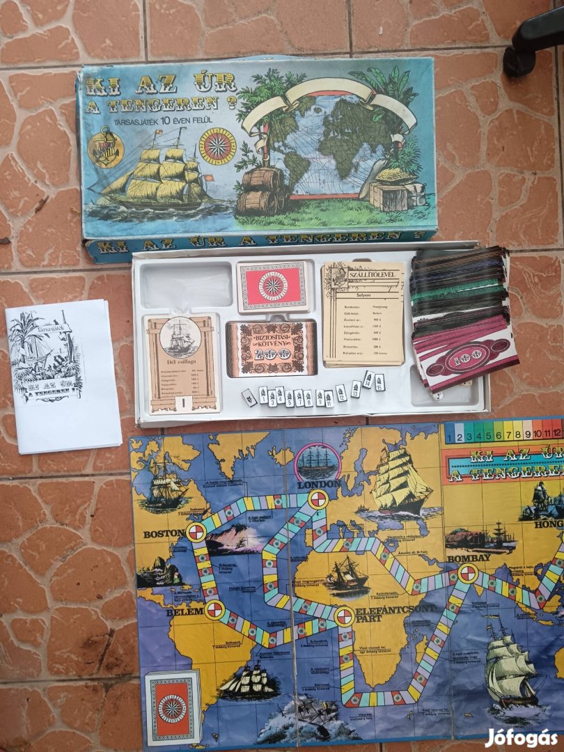 Retro Ki az úr a tengeren társasjáték
