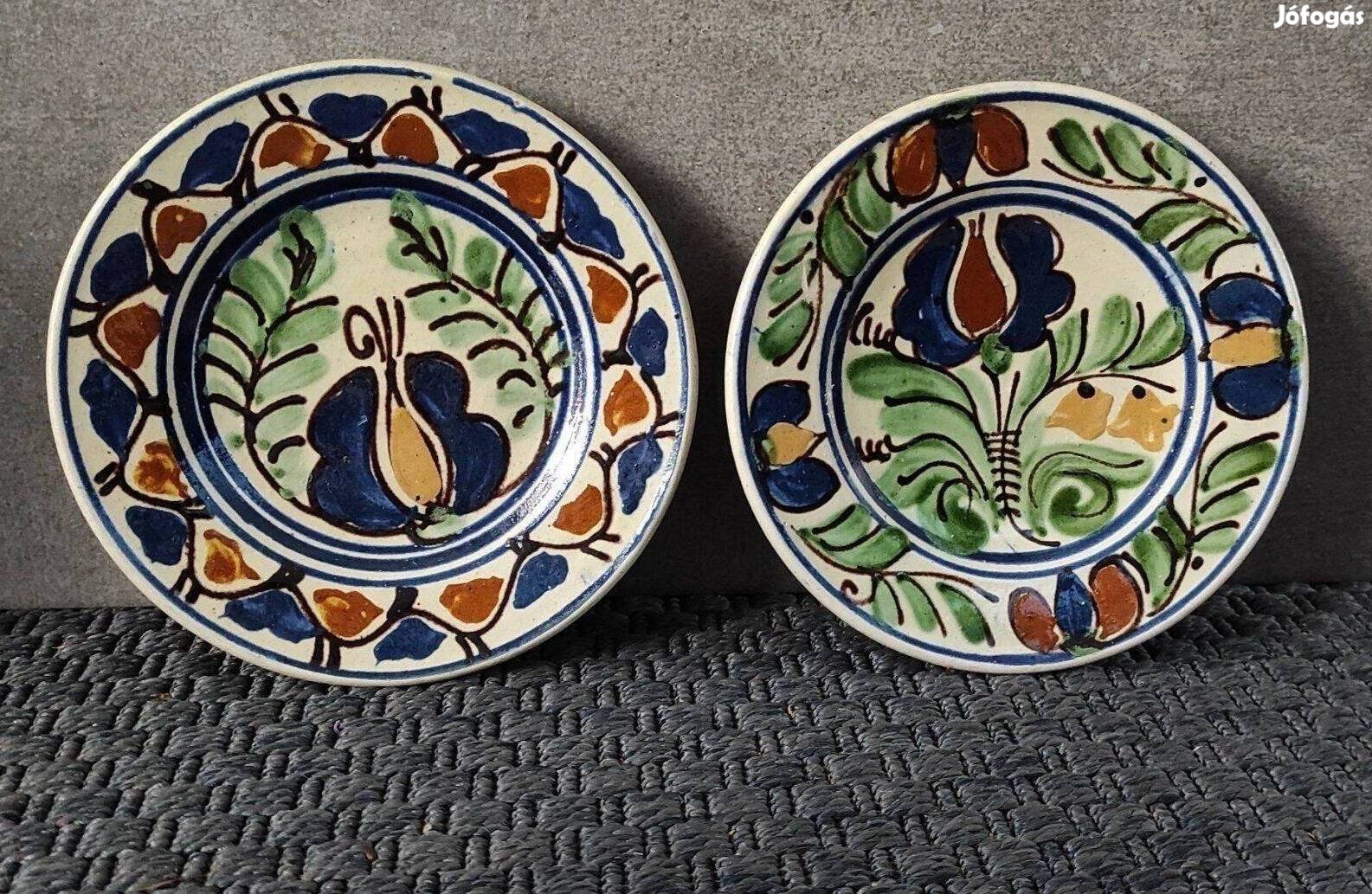 Retro Korondi falitányérok Józsa Árpád 4 db. egyben