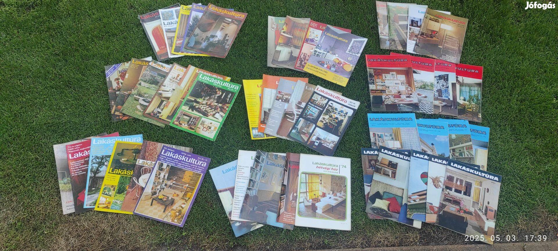 Retro Lakáskultúra gyűjtemény 1969-1979 évjáratok 50 db
