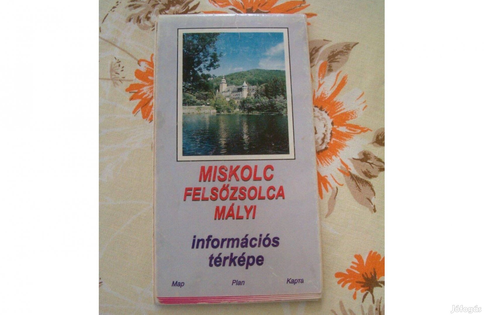 Retró Miskolc térkép 1994. 47 x 67 cm + ajándék