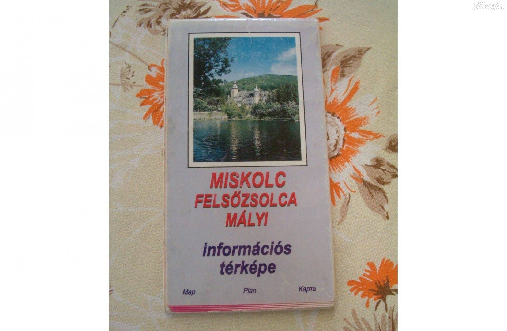 Retró Miskolc térkép 1994. 47 x 67 cm + ajándék