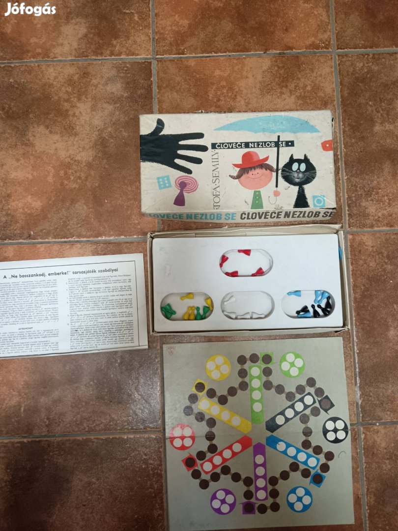 Retro Ne bosszankodj emberke társasjáték
