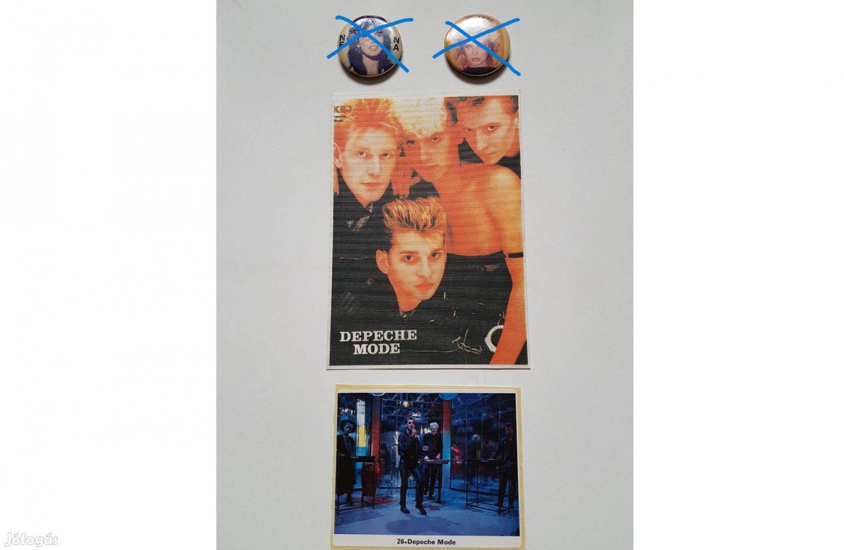 Retró Nena Kim Wilde Depeche Mode kitűző matrica kép