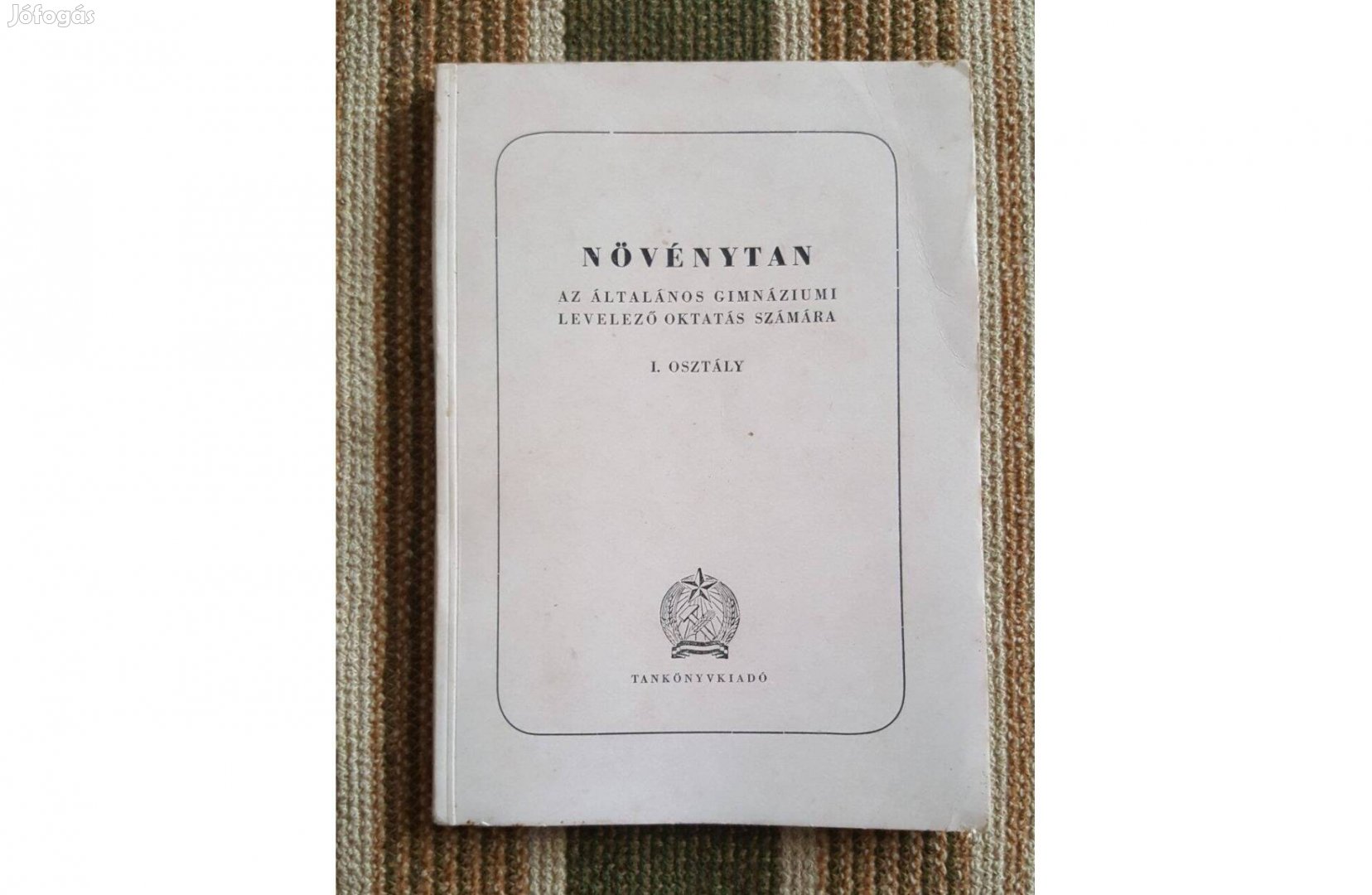 Retró Növénytan, gimnázium 1. osztály, 1954. Biológia