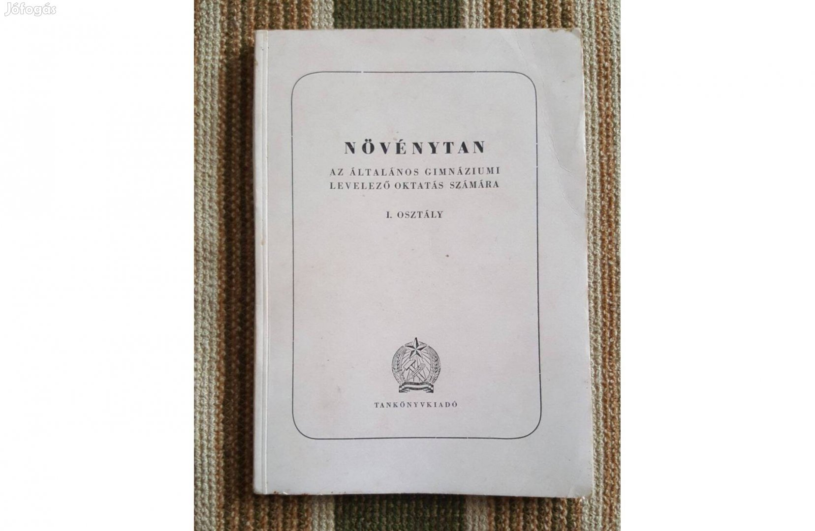 Retró Növénytan, gimnázium 1. osztály, 1954. Biológia