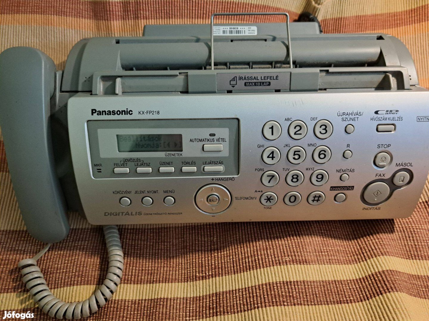 Retro Panasonic Fax ,digitális üzenetrögzítővel