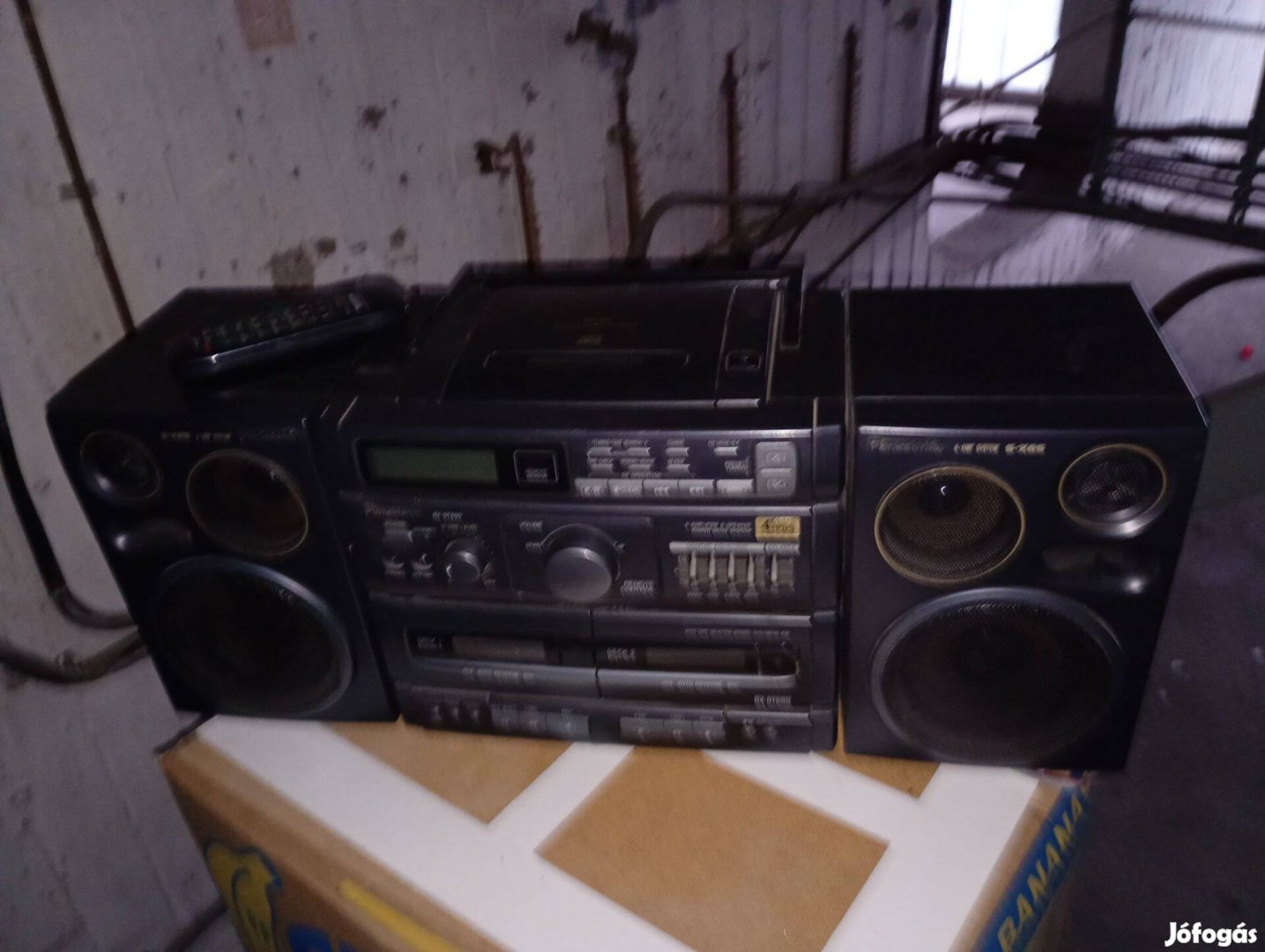 Retró Panasonic RX-DT690 KazettaCDAUX sztereó távirányítóval