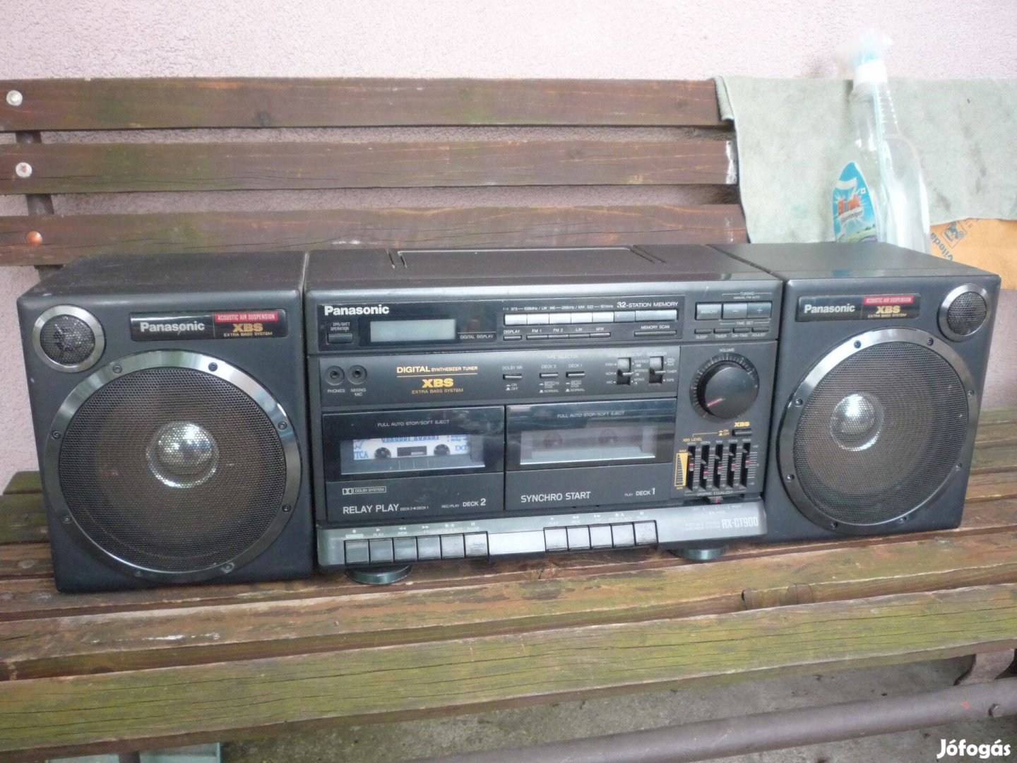 Retro Panasonic nagy kazettás rádiómagnó hi-fi