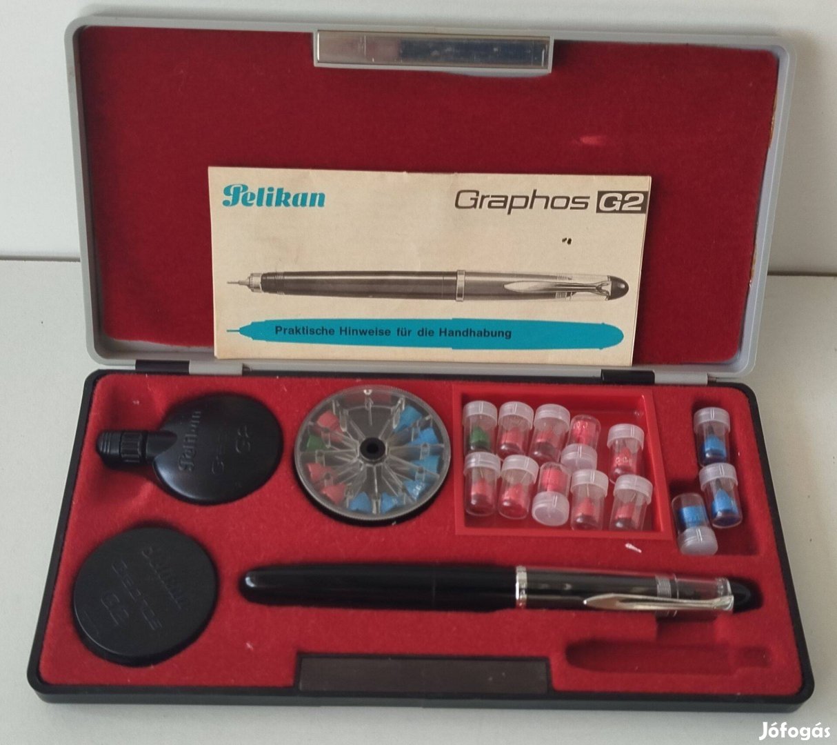 Retro Pelikan Graphos G2 dobozában