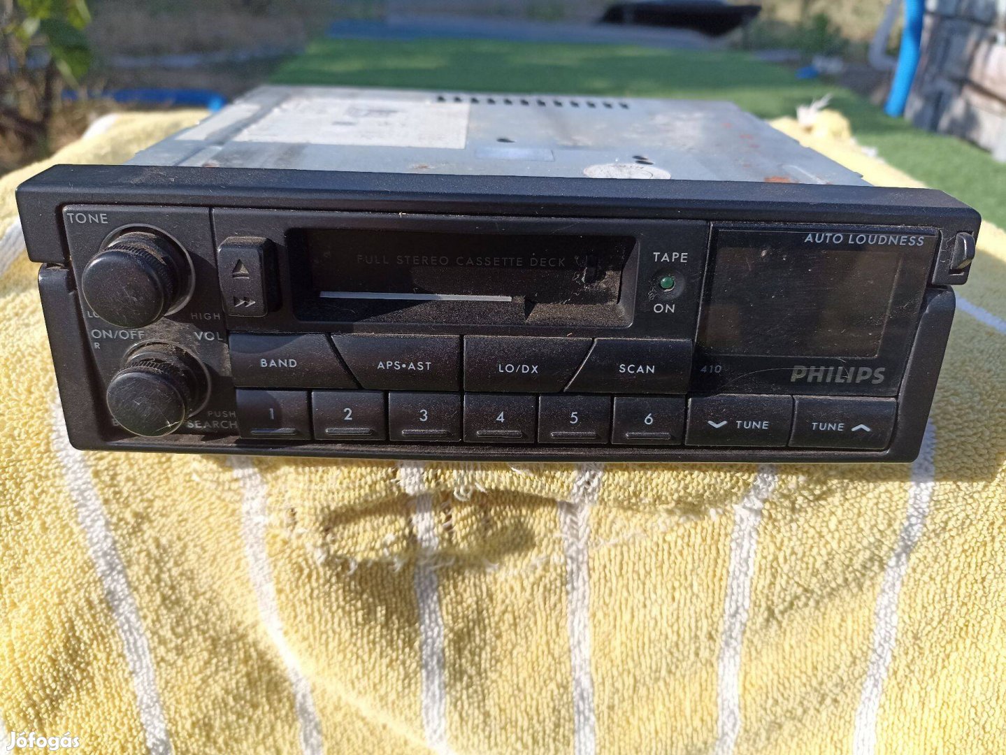 Retró Philips autós rádiós magnó