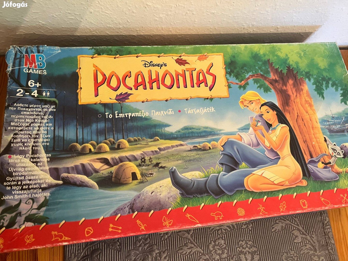 Retro Pocahontas társasjáték