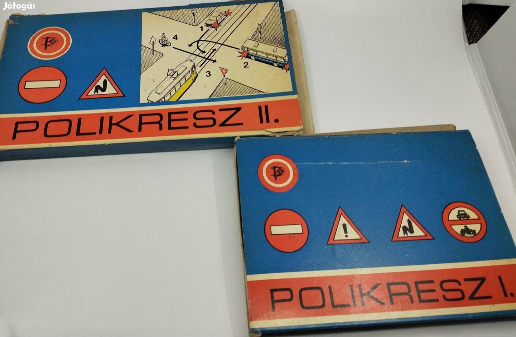 Retro Polikresz I+II oktató társasjáték (közlekedés kresz)