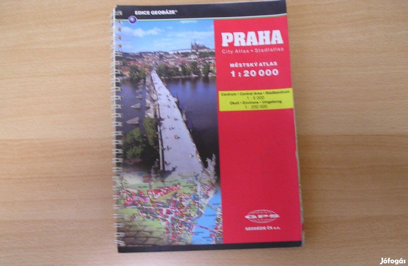 Retro Prága-térkép