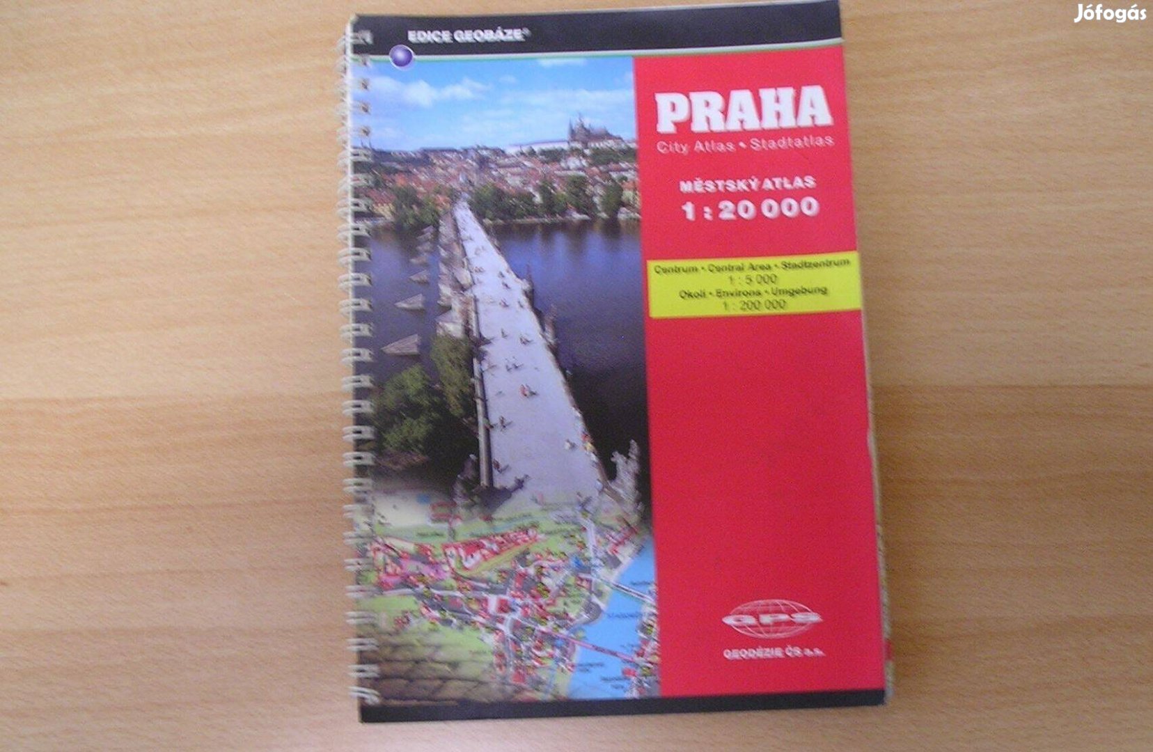 Retro Prága-térkép