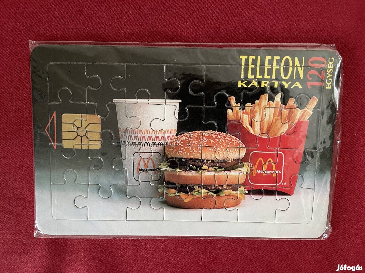 Retro Puzzle Mc Donald's Big mac menü telefonkártya