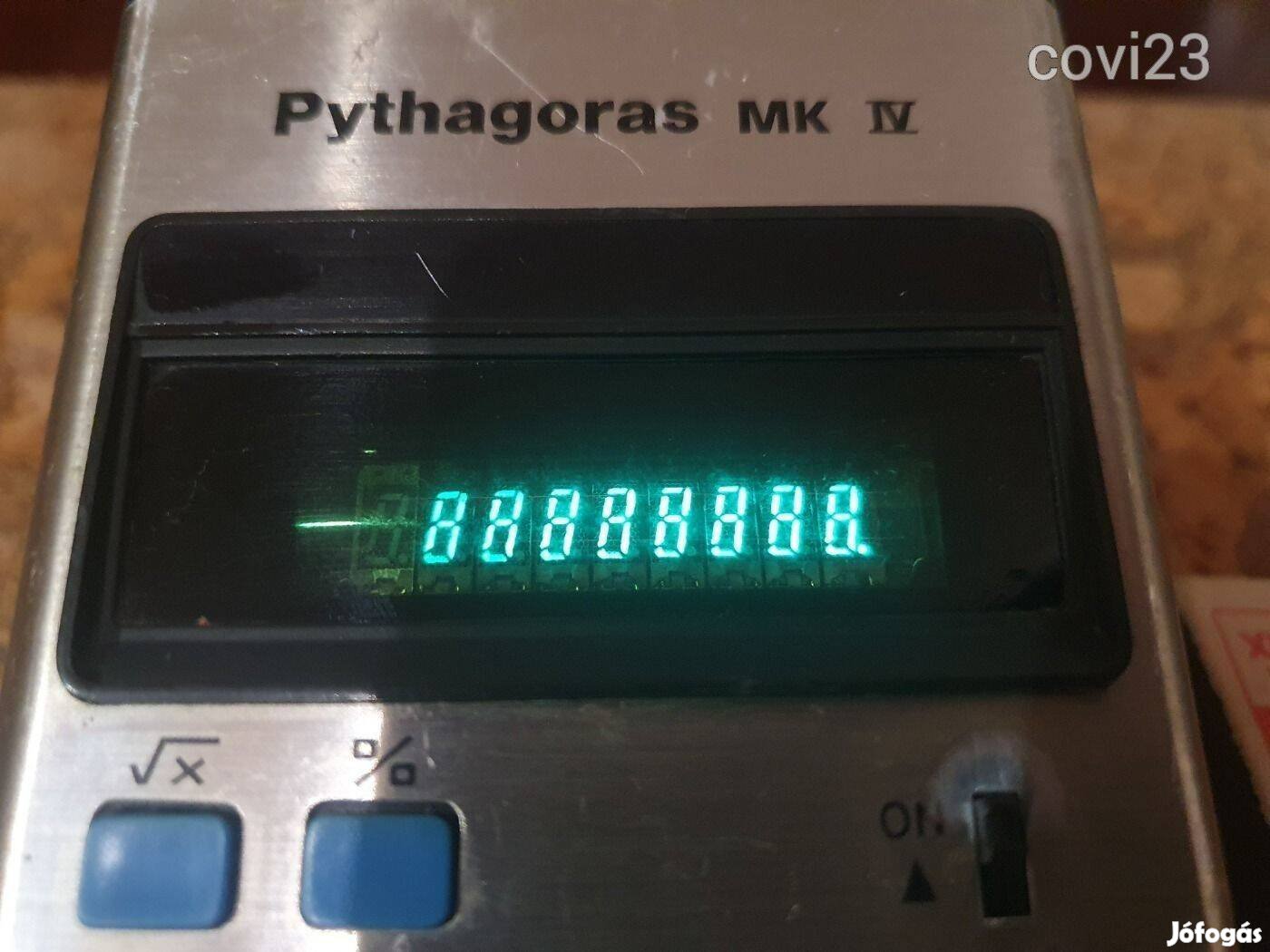 Retro Pythagoras MK IV VFD kijelzős fénydiódás számológép