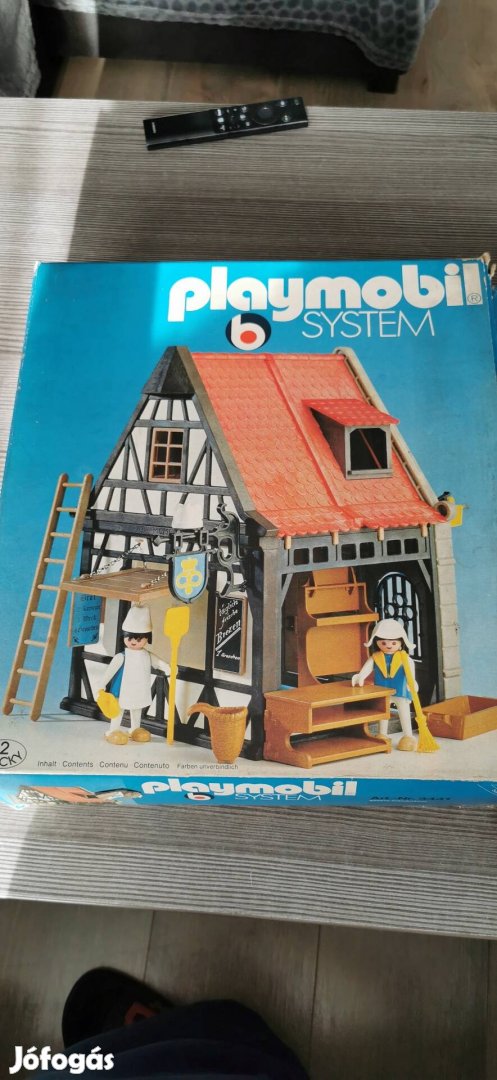 Retro Régi Playmobil Pékség és istálló dobozos 