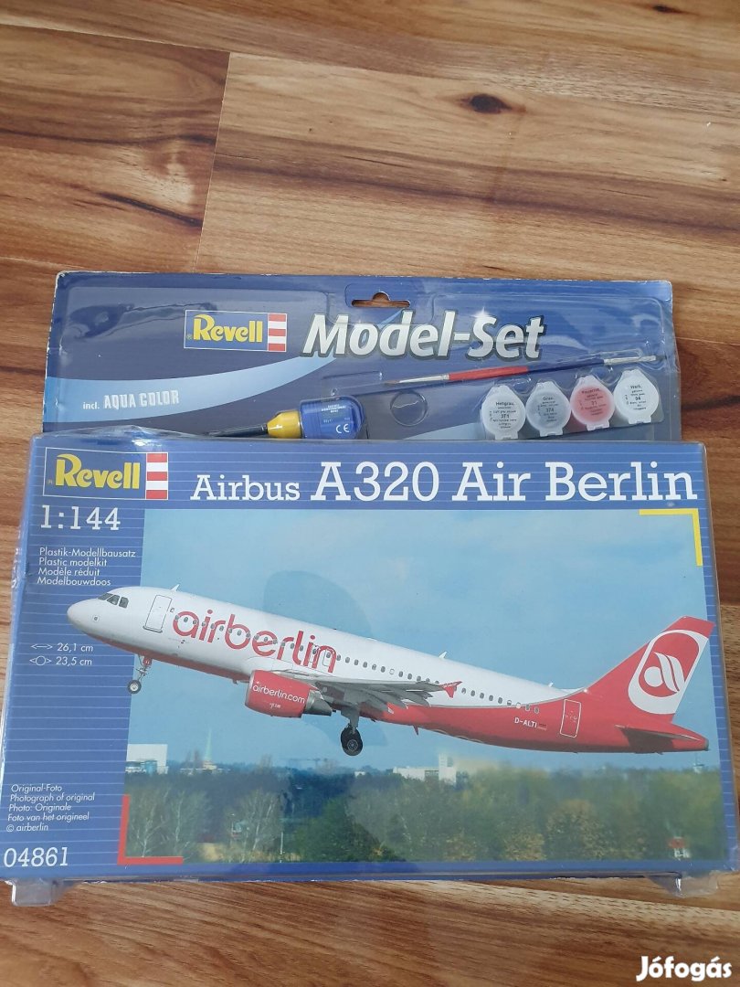 Retro Rewell Airbus A320 festhető makett, bontatlan 