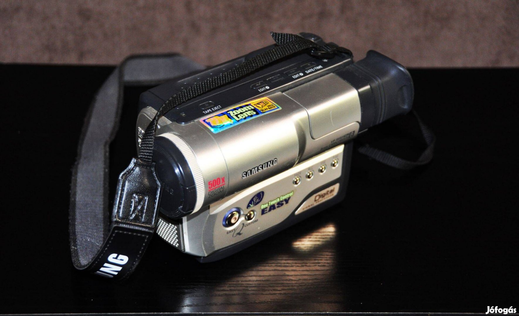 Retro Samsung camcorder, video-kamera, felvevő