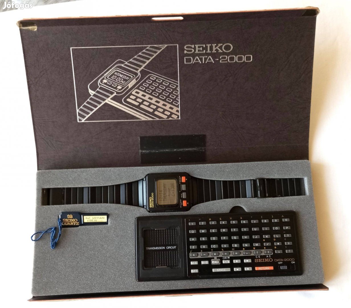 Retro Seiko Data-2000, LCD kijelzős férfi óra eladó! Ritka!