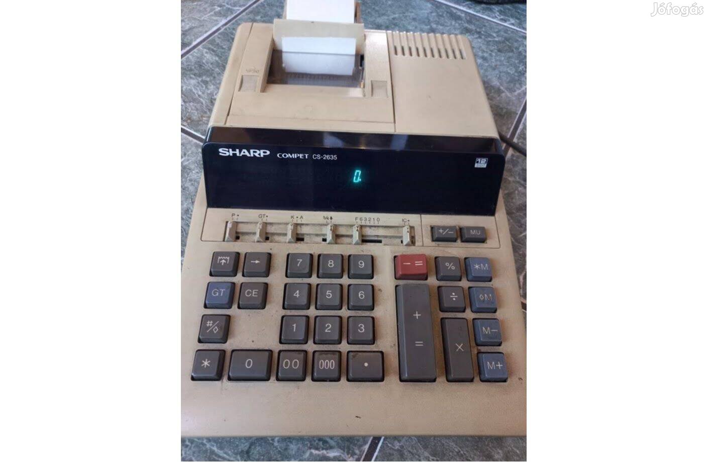 Retro Sharp asztali számológép működőképes